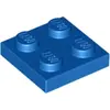 Lego® 2x2 panneaux 3022 - 1 pièce bleu