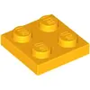 Lego® 2x2 plaques 3022 - 1 pièce Lumière orange clair