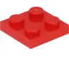 Lego® 2x2 panneaux 3022 - 1 pièce rouge