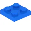 Lego® 2x2 plaques 3022 - 10 pièces bleu