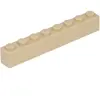 Lego® 1 pièce 3008 Brick 1x8 Part Basic Bricks 1 Beige