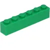 Lego® 10 pièces 3009 Brick 1x6 Part Basic Bricks 10 Green