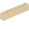 Lego® 10 pièces 3009 Brick 1x6 Part Basic Bricks 10 Beige