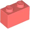 Lego® 50 pièces 3004 Brick 1x2 Part Basic Bricks 50 Coral