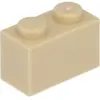 Lego® 50 pièces 3004 Brick 1x2 Part Basic Bricks 50 Beige