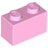 Lego® 1 pièce 3004 Brick 1x2 Part Basic Bricks 1 Hellrosa