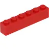 Lego® 50 pièces 3009 Brick 1x6 Part Basic Bricks 50 Red