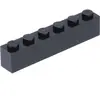 Lego® 1 pièce 3009 Brick 1x6 Part Basic Bricks 1 Noir