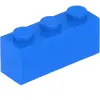 Lego® 100 pièces 3622 Brick 1x3 Part Basic Bricks 100 Blue