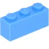 Lego® 10 pièces 3622 Brick 1x3 Part Basic bricks 10 Middle Blue
