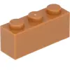 Lego® 10 pièces 3622 Brick 1x3 Part Basic Bricks 10 Moyen Nougat
