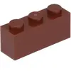 Lego® 100 pièces 3622 Brick 1x3 Part Basic bricks 100 Red Brown