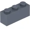 Lego® 10 pièces 3622 Brick 1x3 Part Basic Bricks 10 Gris foncé