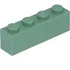 Lego® 1 pièce 3010 Brick 1x4 Part Basic Bricks 1 Sand Green