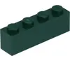 Lego® 1 pièce 3010 Brick 1x4 Part Basic bricks 1 dark green