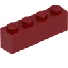 Lego® 1 pièce 3010 Brick 1x4 Part Basic bricks 1 dark red