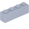 Lego® 1 pièce 3010 Brick 1x4 Part Basic briques 1 gris clair