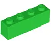 Lego® 1 pièce 3010 Brick 1x4 Part Basic briques 1 vert clair