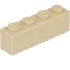Lego® 10 pièces 3010 Brick 1x4 Part Basic Bricks 10 Beige