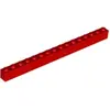 Lego® 1 pièce 2465 Brick 1x16 Part Basic Bricks 1 Red