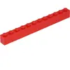 Lego® 10 pièces 6112 Brick 1x12 Part Basic Bricks 10 Red