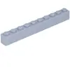 Lego® 50 pièces 6111 Brick 1x10 Part Basic Bricks 50 Clair Gris Bleuât...