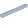 Lego® 50 pièces 6112 Brick 1x12 Part Basic Bricks 50 Clair Gris Bleuât...