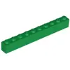 Lego® 1 pièce 6111 Brick 1x10 Part Basic Bricks 1 Green