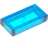 Lego® 1x2 carreaux 3069 - 100 pièces Trans - Bleu foncé