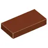 Lego® 1x2 carreaux 3069 - 100 pièces rouge-brun