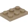 Lego® 2x3 panneaux 3021 - 1 pièce beige foncé