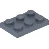 Lego® 2x3 plaques 3021 - 1 pièce gris bleuâtre foncé