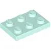 Lego® 2x3 plaques 3021 - 10 pièces Aqua clair