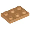 Lego® 2x3 plaques 3021 - 10 pièces Nougat moyen