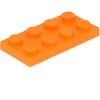 Lego® 2x2 plaques 3020 - 50 pièces orange