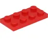 Lego® 2x2 plaques 3020 - 50 pièces rouge