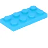 Lego® 2x2 plaques 3020 - 50 pièces bleu azur moyen