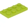 Lego® 2x2 plaques 3020 - 50 pièces Lime