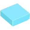 Lego® 1x1 carreaux 3070 - 100 pièces bleu azur moyen