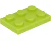 Lego® 2x3 plaques 3021 - 50 pièces Lime