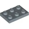 Lego® 2x3 plaques 3021 - 50 pièces bleu sable