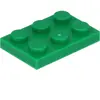 Lego® 2x3 plaques 3021 - 50 pièces vert