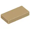 Lego® 1x2 carreaux 3069 - 50 pièces beige foncé