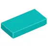 Lego® 1x2 carreaux 3069 - 50 pièces turquoise foncé