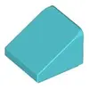 Lego® 1x1 brique inclinée 30° x 1 x 1 x 2/3 54200 - 1 pièce bleu azur ...