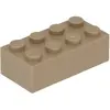 Lego® brique 2x4 3001 - 1 pièce beige foncé