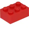 Lego® brique 2x3 3002 - 50 pièces rouge