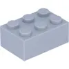 Lego® brique 2x3 3002 - 50 pièces gris bleuté clair