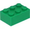 Lego® brique 2x3 3002 - 250 pièces vert