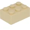 Lego® brique 2x3 3002 - 1 pièce beige